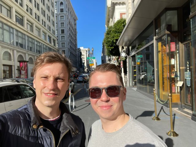 Lauri and Henri in San Francisco